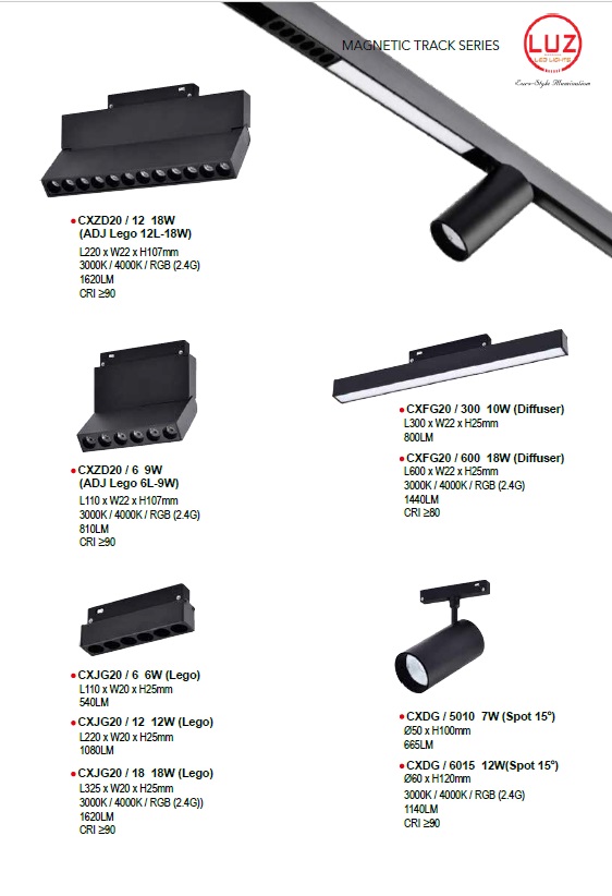 MAGNETIC TRACK FITTINGS